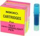 NIKKO HIGHLIGHTER - REFILLS - BOX OF 5 - BLUE - 1292R
