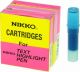 NIKKO HIGHLIGHTER - REFILLS - BOX OF 5 - BLUE - 1292R