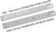 OSMER STAINLESS STEEL RULER - 15cm/6inch DUAL SCALE - 15/6
