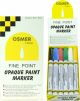 FINE TIP OSMER PAINT MARKERS - 1.5mm LINE - DOZEN - ASSORTED - 2519