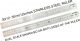 OSMER STAINLESS STEEL RULER - 30cm/12inches DUAL SCALE - 30/12