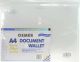 DOCUMENT WALLETS - A4 - CLEAR - PACK OF 10 - A4W1013