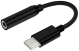 OSMER USB-C TO 3.5mm ADAPTOR - 10cm CABLE - BLACK - AD35C