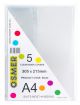 A4 CLEAR BOOK COVER  - PACK OF 5 - BCA4