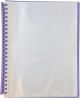 DISPLAY BOOK - CLEAR FRONT COVER - A4 20 POCKET - REFILLABLE - PURPLE - CDIS05