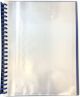 DISPLAY BOOK - CLEAR FRONT COVER - A4 20 POCKET - REFILLABLE - BLUE - CDIS09