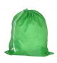 POLYESTER CORDED DRAWSTRING BAG - 35 X 41CM - GREEN - DB04