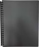 DISPLAY BOOK A4 20 POCKET - REFILLABLE - BLACK - DIS01
