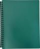 DISPLAY BOOK A4 20 POCKET - REFILLABLE - GREEN - DIS04