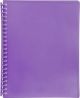 DISPLAY BOOK A4 20 POCKET - REFILLABLE - PURPLE - DIS05
