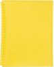 DISPLAY BOOK A4 20 POCKET - REFILLABLE - YELLOW - DIS07