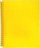 DISPLAY BOOK A4 20 POCKET - REFILLABLE - YELLOW - DIS07