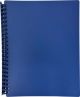 DISPLAY BOOK A4 20 POCKET - REFILLABLE - BLUE - DIS09