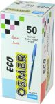 ECO BALLPENS - BOX 50 - BLUE - ECO7250