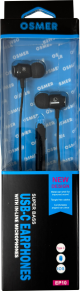 OSMER USB-C EARPHONES WITH MICROPHONE - HALF METAL SHELL - BLACK - EP10