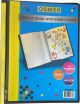 DISPLAY BOOK FIXED 20 POCKET - A4 - WITH INSERT COVER & SPINE - BLACK - FDIS21