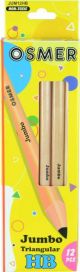 JUMBO TRIANGULAR HB PENCIL - WOOD CASE - JUM12HB