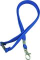 LANYARD - D CLIP WOVEN WITH SAFETY RELEASE - BLUE - LD202
