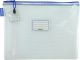 CLEAR MESH CASE - A4 - 36 X 27CM - BLUE ZIP - MA4B