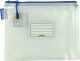 CLEAR MESH CASE - A5 - 26 X 20CM - BLUE ZIP - MA5B