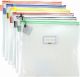 CLEAR MESH CASE - B4 - 39 X 34CM - ASSORTED COLOURS ZIP - MB4A