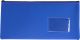 NEOPRENE NAME CARD PENCIL CASE - 1 ZIP 34 X 17CM - BLUE - N3417B1