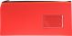 NEOPRENE NAME CARD PENCIL CASE - 1 ZIP 34 X 17CM - RED - N3417R1