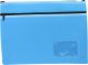 NEOPRENE NAME CARD PENCIL CASE - 2 ZIP - 35.5 X 26CM - LIGHT BLUE - N3526LB2