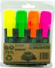OSMER RECYCLED HIGHLIGHTERS - WALLET OF 4 - STANDARD - OH919W