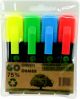 OSMER RECYCLED HIGHLIGHTERS - WALLET OF 4 - LITERACY - OH919WL