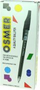 OSMER CAP MODEL BALLPEN - MEDIUM TIP - DOZEN - BLACK - OS71