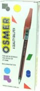 OSMER CAP MODEL BALLPEN - MEDIUM TIP - DOZEN - RED - OS73