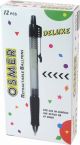 OSMER DELUXE RETRACTABLE BALLPEN - MEDIUM BLACK -DOZEN - OS961