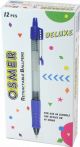 OSMER DELUXE RETRACTABLE BALLPEN - MEDIUM BLUE - DOZEN - OS962