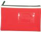 POLYESTER PENCIL CASE - 1 ZIP - 23 X 15.5 CM - RED - P2315R