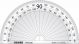 OSMER 180 DEGREE 10CM PROTRACTOR - PR10180