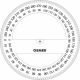 OSMER 360 DEGREE 10CM PROTRACTOR - PR10360
