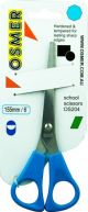 OSMER 155mm SCHOOL SCISSORS - BLUE HANDLE - OS204
