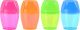 1 HOLE OVAL BARREL SHARPENER - TINTED COLOURS - BOX OF 12 - PS8132
