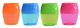 2 HOLE OVAL BARREL SHARPENER - TINTED COLOURS - BOX OF 12 - PS8134