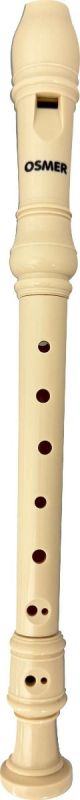 OSMER ABS SOPRANO/BAROQUE RECORDER - IVORY - W/ CLEANING ROD - REC24
