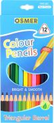 TRIANGULAR COLOUR PENCILS - 12 COLOURS - TRI12C