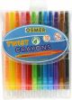 OSMER TWIST JUMBO CRAYON 6MM 12 COLOURS - TWC12C