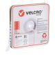 SPOTS  - 16mm VELCRO® BRAND  - 1200 PER ROLL - WHITE - LOOP - V28306