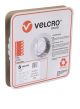 SPOTS - 22mm VELCRO® BRAND  - 900 PER ROLL - WHITE - HOOK - V28706