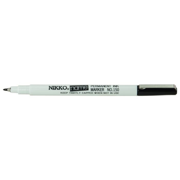 nikko name pen black laundry freezer marker box of 25 1501