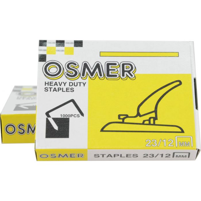 Osmer 23//12 Heavy Duty Staples Boxes of 1000-123420