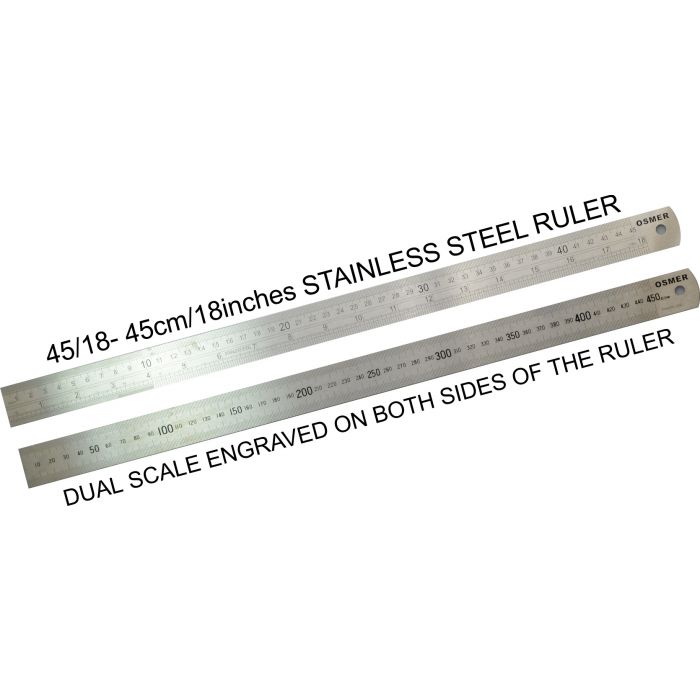 18 inch store steel ruler