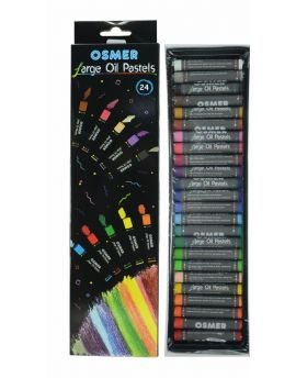 OSMER LARGE OIL PASTELS - 11MM - 24 COLOURS - OPL24