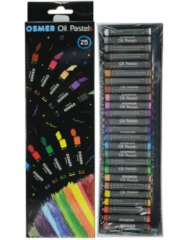 OSMER OIL PASTELS - 8MM - 25 COLOURS - OPS25